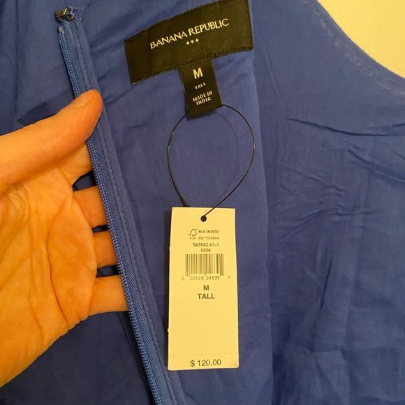 Blue Voile Mini Dress by Banana Republic - Picture 5 of 6